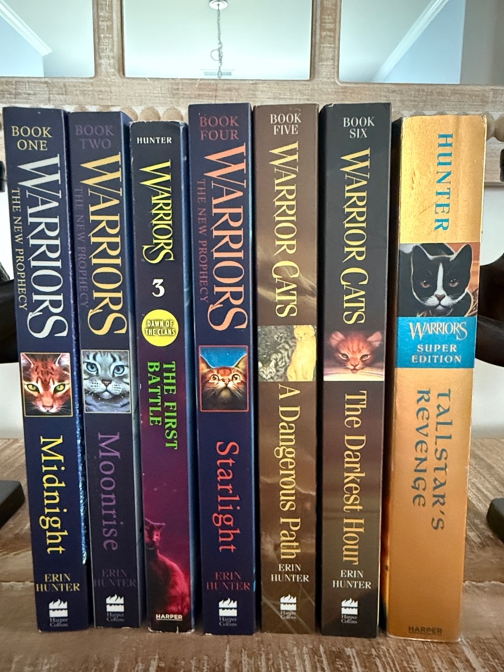 Warrior Cats Super By Erin Hunter Lot of 7 Books 1 2 3 4 5 6 7 Super Edition